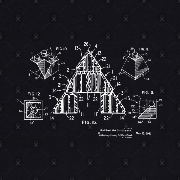 Lego Bricks Patent Blueprint 1962 by MadebyDesign